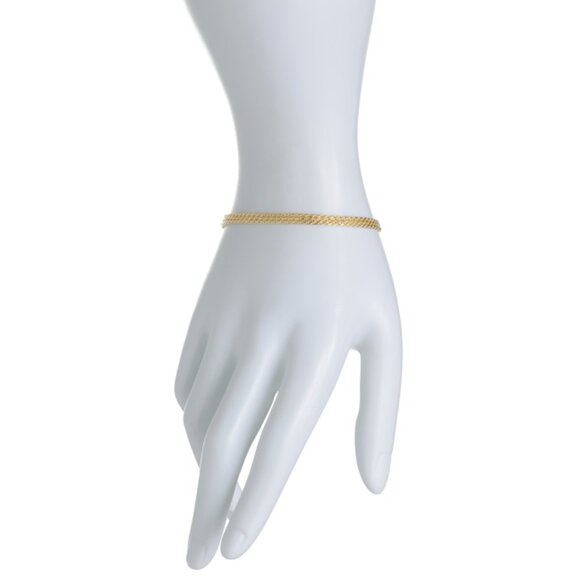 MIA FIORE Gold Made In Italy 18kt Gold Plated Multi Rope Chain Bracelet - Picture 2 of 2